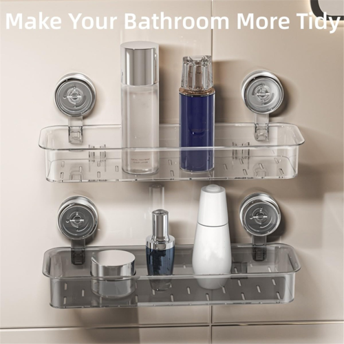 Support de rangement ondulé en acrylique pour douche et cuisine 1