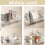 Support de rangement ondulé en acrylique pour douche et cuisine 4