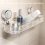 Support de rangement ondulé en acrylique pour douche et cuisine 6