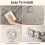 Support de rangement ondulé en acrylique pour douche et cuisine 5