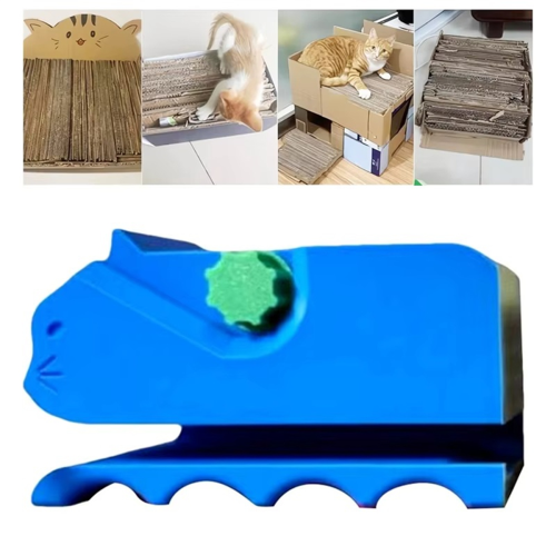 2Pcs Cardboard Cutting Machine Cat Scratching Board Cutter DIY Recycling 1