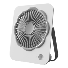Portable Desk Fan USB Rechargeable Ultra-Thin 180 Tilt Folding Personal Quiet Handheld for Office Grey