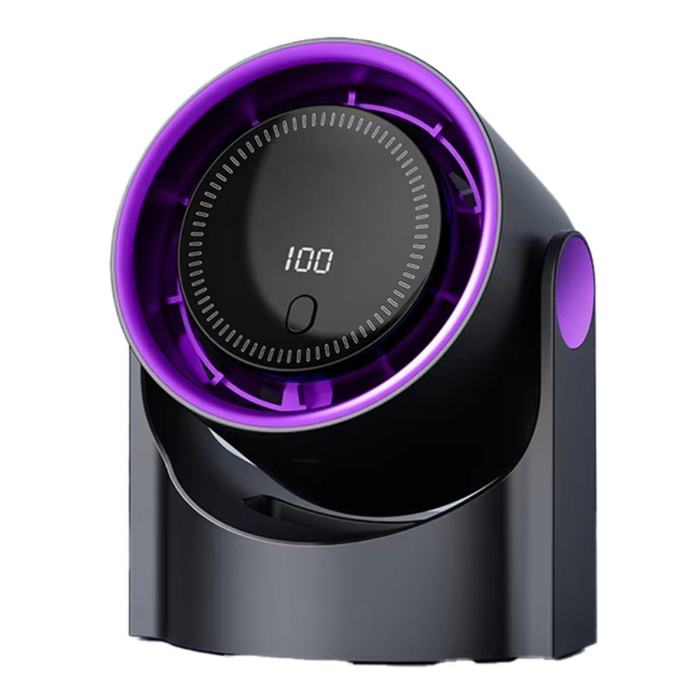 Desktop Circulating Fan 4 Speed Wind Control Electric High-Speed Usb Rechargeable Cooling Grey 4851992903079