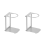 2Pcs Foldable Coffee Drip Holder Pour over Dripper Stand Aluminum Espresso Machine Support 1