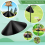 Squirrel Baffle for Bird Feeder Pole,16inch Guard Stopper Outside Shepherd Hook,for Pole 5