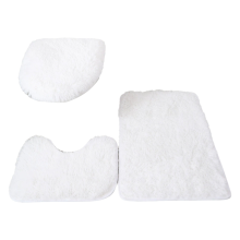 Toilet Seat Cover 3Pcs Bath Mat Shower Room Floor Rug Home Bathroom Anti-Slip Absorbent Doormat Bathtub Decor Carpet B
