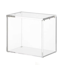 Klare Acryl-Vitrine Sammlerstücke steht Aufbewahrungsbehälter mit Deckel für und Figur Karte