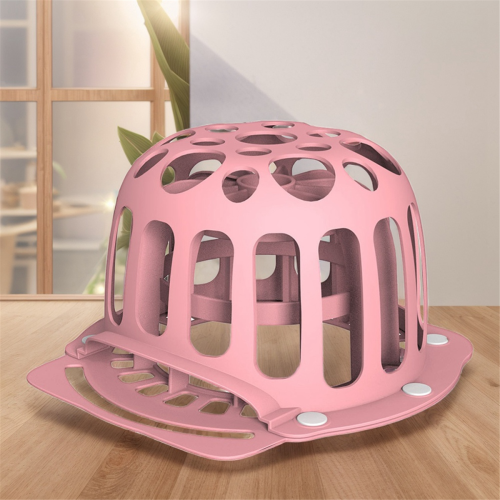 Hat Cleaning Cage Baseball Cap Rack Silicone Protector Curved Pink 2