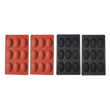Lot de 4 moules à madeleines en silicone à 9 cavités, antiadhésifs, pour la cuisson des madeleines