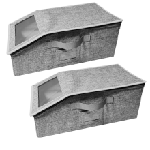 2 PCS stapelbare Hutaufbewahrung für Baseballkappen, fasst bis zu 24 Kappen, Organizer-Schrank, Boxen mit Karton