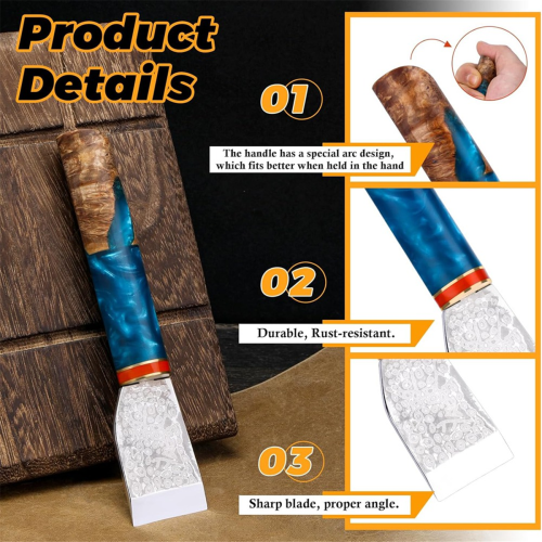 Leather Knife, Cutting Skiver Tool,for Working DIY Leathercraft D 2
