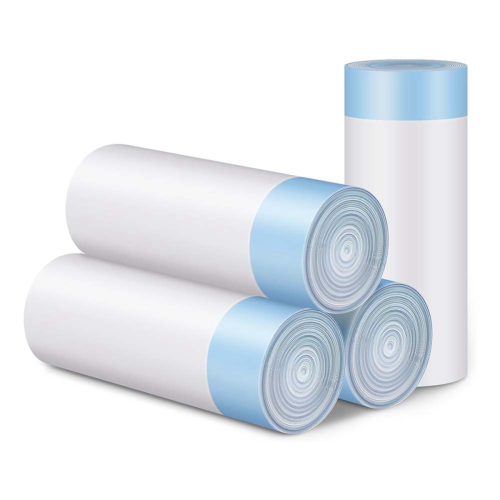 5 X 15Count Trash Bags for Automatic Cat Litter Box Self Cleaning,Replacement Liners Robot Box,Drawstring Waste
