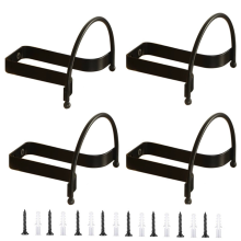 Cowboy Hat Rack Holder Hanger Wall Mount Black Hooks for Display(A Beautiful Gift)
