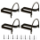 Cowboy Hat Rack Holder Hanger Wall Mount Black Hooks for Display(A Beautiful Gift) 1