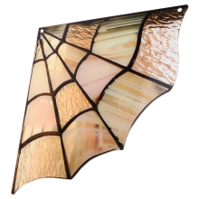 Spinne Glas Zimmer Dekoration Spinnennetz Tür Topperwall Decor Ecke Zeichen Webs Gebeizt Fenster Rahmen Hause