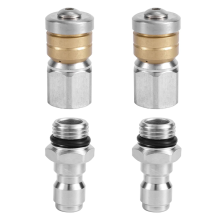 Set di 4 ugelli per getto di scarico per idropulitrice, con connettore rapido NPT da 1/4 di pollice, 5000 PSI