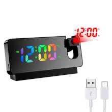 NEW HD LED Digital Projection Clock AlarmClock Temperature Display Home Decoration Desktop B