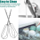 4Pcs Hand Mixer Attachments for , Stainless Steel Beaters Attachments, 6