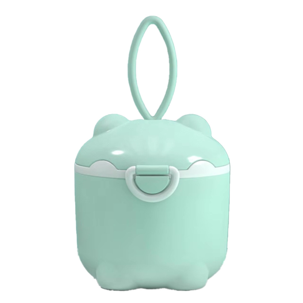 Multi-Functional Baby Milk Powder Dispenser, Portable Storage Container With Sealed Grids For Rice, Flour, And Snacks A Exogio