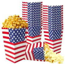 24 stücke Unabhängigkeitstag Cookie Taschen Candy Treat Amerikanische Flagge Stern Streifen Buffet Snack 4th von Juli Partys EINE