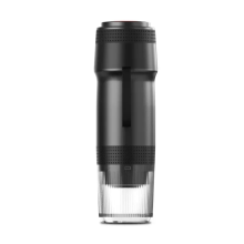 Automatische Espresso-Kapselmaschine, tragbarer USB-Anschluss, für kleine und große Kapseln mit Kaffeepulverhalter, Schwarz
