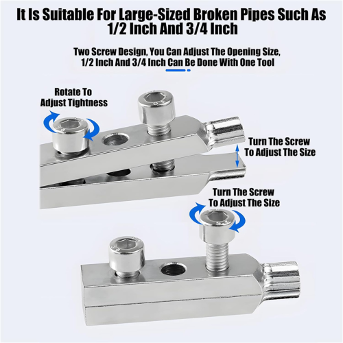 Broken Faucet Removal Tool,Stripped Screw Extractor,Broken Pipe Extractor Tool,Pipe Set 1set 2