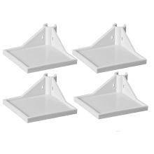 4 PCS Grow Tent Corner Shelf,16 mm Accessories,Grow Shelves for Place the Hygrometer Camera White