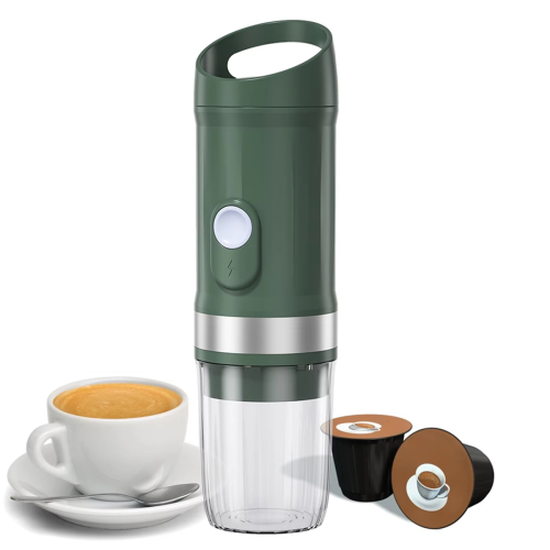 Portable Electric Espresso Coffee Maker,Cordless with Heat Brew Functionality, Compact Single Cup Mini Machine 1