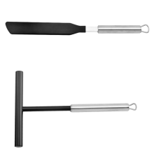 Crêpe Spreader Spachtel Set Pan Making Tools Teig Küche Utensilien Edelstahl Verbreitung