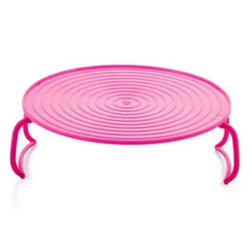 Microwave Heating Layered Steaming Tray Double-Layer Rack Bowl Storage Tools Kitchen Accessories Pink