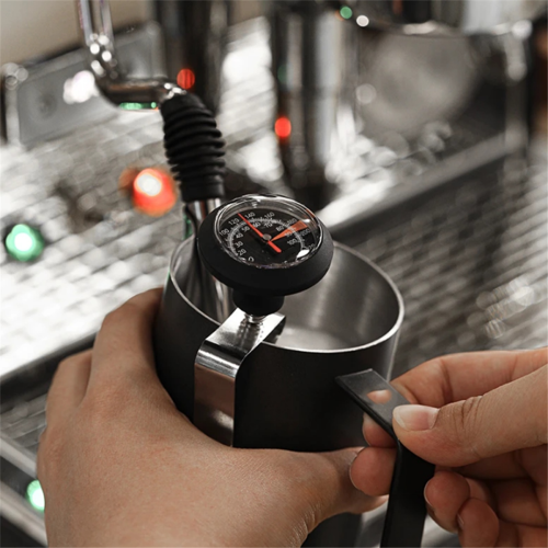 Milk Foam Thermometer Pointer Pour-over Coffee Mechanical Cafe Tool Kitchen Accessories Black 1