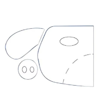Wallet Templates for Sewing Fabric Acrylic Dog Zippered Pouch Making Template Art Craft Reusable Stencils Handicraft