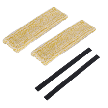 Chiffon de nettoyage pour aspirateur de vitres WV2 WV5, pièces de rechange, chiffons de nettoyage, bande en caoutchouc, lingette jaune