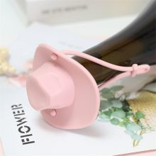 Bouchon de bouteille de vin en silicone, chapeau de cowboy, bouchon de bouteille de champagne, bouchon de boisson, accessoires de bar de cuisine, vert
