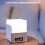 Tri-Color LED Time Cube Night Light - USB Charging, Fun & Simple Design, Multifunctional Electronic Clock 5