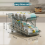 Soda Can Dispenser 2 Tier Automatic Rolling for Refrigerator Stackable Beer 6