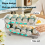 Soda Can Dispenser 2 Tier Automatic Rolling for Refrigerator Stackable Beer 8