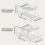 Soda Can Dispenser 2 Tier Automatic Rolling for Refrigerator Stackable Beer 3