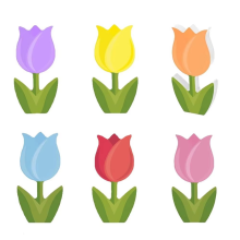 6Pcs Muttertag Party Dekorationen Frühling Bauernhaus Candycolor Gemalt S Zeichen für Wohnkultur