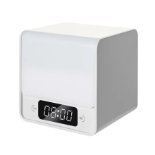 Dreifarbiges LED-Nachtlicht in Form eines Zeitwürfels – Aufladen über USB, lustiges und einfaches Design, multifunktionale elektronische Uhr