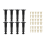8 Pcs Adjustable Bed Support Legs 5.9 to 11 Inches Frame for Slats Replacement 1