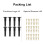8 Pcs Adjustable Bed Support Legs 5.9 to 11 Inches Frame for Slats Replacement 4