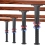 8 Pcs Adjustable Bed Support Legs 5.9 to 11 Inches Frame for Slats Replacement 3