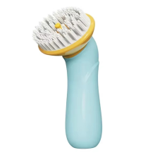 Pet Bathing Brush with Shampoo Dispenser, Soft Silicone Rubber Bristles, Handheld Massage Tool for Dogs and Cats