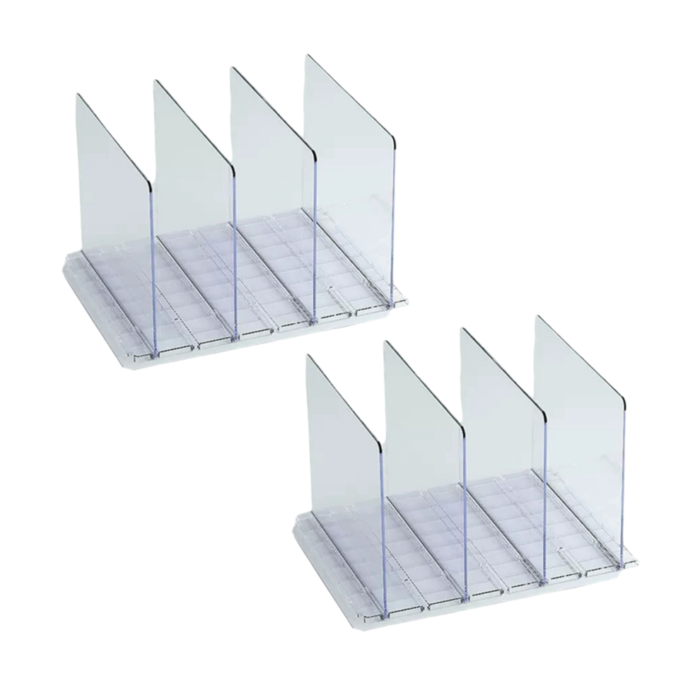 2Pack Bag & Purse Organizer For Closet,Adjustable Clear Handbag Shelf Clutch Dividers Closet And Storage Exogio
