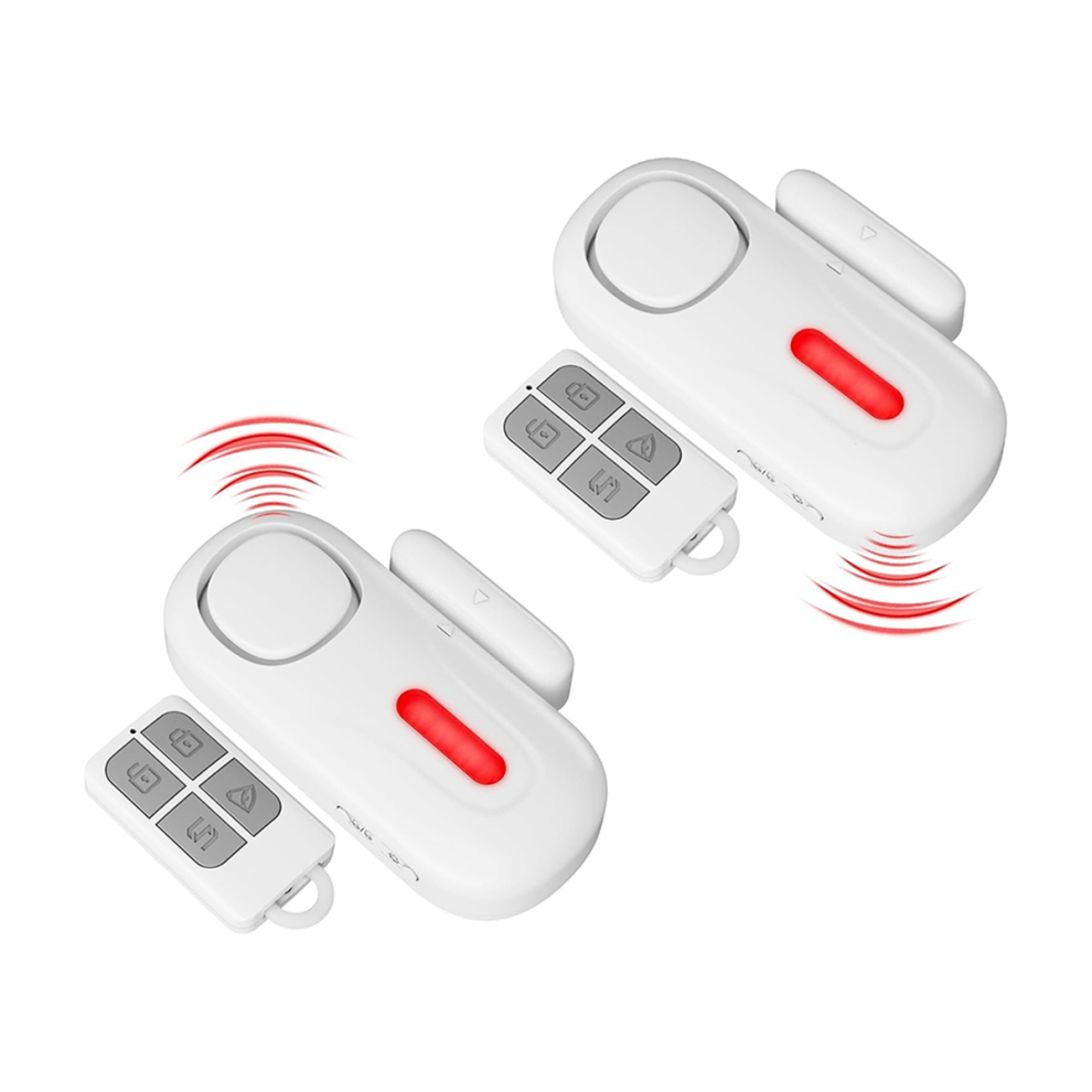 Wireless Door Alarms When Opened With Remote,Door Security Sensor Chime Window Alarm Pool 2 Pack 4851366155707
