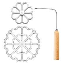 Achappam Form Bunuelos mit Griff Rose Flower Cookies Werkzeug Guss Waffel Set für Küche Backen