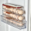 Transparent Rolling Egg Holder for Kitchen Refrigerator Side Door Stackable Fridge Organizer - 10cm Width Three Storeys 7