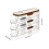 Transparent Rolling Egg Holder for Kitchen Refrigerator Side Door Stackable Fridge Organizer - 10cm Width Three Storeys 2