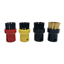 Set di 4 panni per mocio a vapore con spazzole in nylon e rame per pulizia profonda, capelli neri